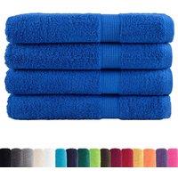 Berkfield Home Premium Towels SOLUND 4pcs Blue 100x200cm 600gsm