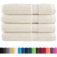 Berkfield Home Premium Towels SOLUND 4 pcs Cream 100x200 cm 600 gsm