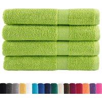 Berkfield Home Premium Towels SOLUND 4 pcs Apple Green 100x200 cm 600 gsm