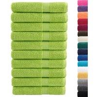 Berkfield Home Premium Towels SOLUND 10 pcs Apple Green 100x200 cm 600 gsm