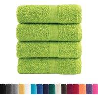 Berkfield Home Premium Soap Towels SOLUND 4 pcs Apple Green 30x30 cm 600 gsm