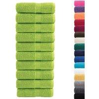 Berkfield Home Premium Soap Towels SOLUND 10 pcs Apple Green 30x30 cm 600 gsm