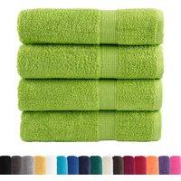 Berkfield Home Premium Shower Towels SOLUND 4 pcs Apple Green 70x140 cm 600 gsm