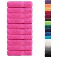 Berkfield Home Premium Shower Towels SOLUND 10 pcs Pink 70x140 cm 600 gsm