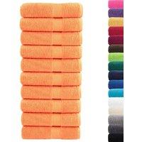 Berkfield Home Premium Shower Towels SOLUND 10 pcs Orange 70x140 cm 600 gsm