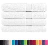 Berkfield Home Premium Sauna Towels SOLUND 4pcs White 80x200cm 600gsm