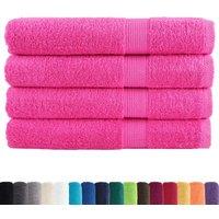 Berkfield Home Premium Sauna Towels SOLUND 4 pcs Pink 80x200 cm 600 gsm