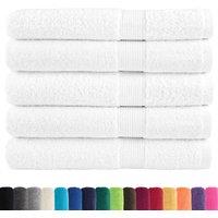 Berkfield Home Premium Sauna Towels SOLUND 25pcs White 80x200cm 600gsm
