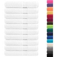 Berkfield Home Premium Sauna Towels SOLUND 10pcs White 80x200cm 600gsm