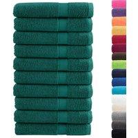 Berkfield Home Premium Sauna Towels SOLUND 10 pcs Green 80x200 cm 600 gsm