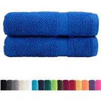 Berkfield Home Premium Hand Towels SOLUND 2pcs Blue 50x100cm 600gsm