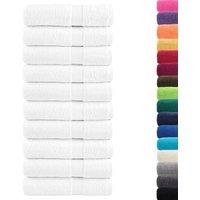 Berkfield Home Premium Hand Towels SOLUND 10pcs White 50x100cm 600gsm