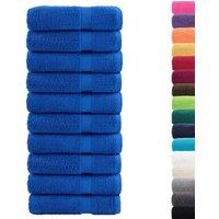 Berkfield Home Premium Hand Towels SOLUND 10pcs Blue 50x100cm 600gsm