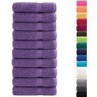 Berkfield Home Premium Hand Towels SOLUND 10 pcs Purple 50x100 cm 600 gsm