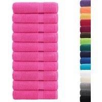 Berkfield Home Premium Hand Towels SOLUND 10 pcs Pink 50x100 cm 600 gsm