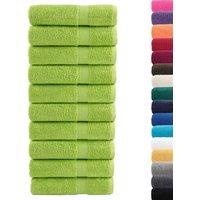 Berkfield Home Premium Hand Towels SOLUND 10 pcs Apple Green 50x100 cm 600 gsm