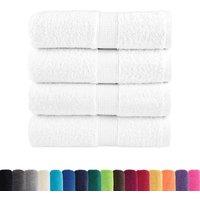 Berkfield Home Premium Guest Towels SOLUND 4pcs White 30x50cm 600gsm