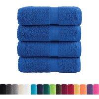 Berkfield Home Premium Guest Towels SOLUND 4pcs Blue 30x50cm 600gsm