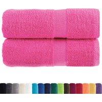 Berkfield Home Premium Guest Towels SOLUND 2 pcs Pink 30x50 cm 600 gsm