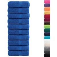 Berkfield Home Premium Guest Towels SOLUND 10pcs Blue 30x50cm 600gsm
