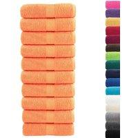 Berkfield Home Premium Guest Towels SOLUND 10 pcs Orange 30x50 cm 600 gsm