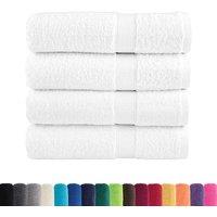 Berkfield Home Premium Bath Towels SOLUND 4pcs White 100x150cm 600gsm