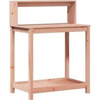 Berkfield Home Potting Table with Shelves 82.5x50x109.5 cm Solid Wood Douglas in Brown