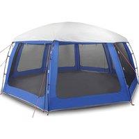 Berkfield Home Pool Tent with Removable Fly & Mesh Walls Azure Blue 690x690 cm