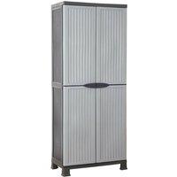 Berkfield Home Plastic Cabinet 68x39x171.5 cm in Grey