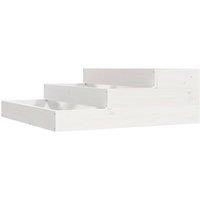 Berkfield Home Planter White 78x78x27 cm Solid Wood Pine | Size: 78 x 78 x 27 cm