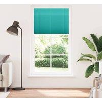 Berkfield Home Pleated Blind Petrol Green 110x200 cm Fabric Width 109.4 cm Polyester