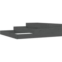Berkfield Home Planter Grey 107x107x27 cm Solid Wood Pine | Size: 107 x 107 x 27 cm