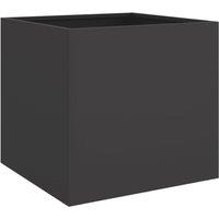 Berkfield Home Planter Black 49x47x46 cm Steel | Size: 49 x 47 x 46 cm