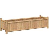 Berkfield Home Planter 100x30x25 cm Bamboo in Brown | Size: 100 x 30 x 25 cm