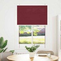 Berkfield Home Pleated Blind Bordeaux Red 90x100 cm Fabric Width 89.4 cm Polyester