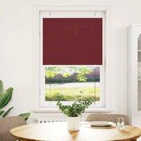 Berkfield Home Pleated Blind Bordeaux Red 70x150 cm Fabric Width 69.4 cm Polyester