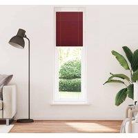 Berkfield Home Pleated Blind Bordeaux Red 65x200 cm Fabric Width 64.4 cm Polyester