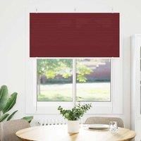 Berkfield Home Pleated Blind Bordeaux Red 120x150 cm Fabric Width 119.4 cm Polyester
