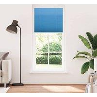 Berkfield Home Pleated Blind Blue 95x200 cm Fabric Width 94.4 cm Polyester