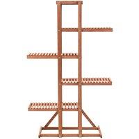 Berkfield Home Plant Stand Cedar Wood 86x36x139 cm in Brown | Size: 86 x 36 x 139 cm