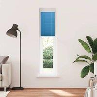 Berkfield Home Pleated Blind Blue 40x200 cm Fabric Width 39.4 cm Polyester