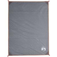 Berkfield Home Picnic Blanket with Pegs Grey & Orange 205x155 cm