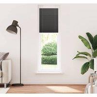 Berkfield Home Pleated Blind Black 60x200 cm Fabric Width 59.4 cm Polyester