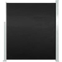 Berkfield Home Patio Retractable Side Awning 100x500 cm Black