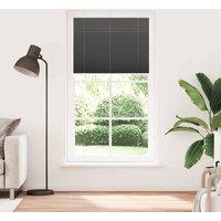 Berkfield Home Pleated Blind Black 110x200 cm Fabric Width 109.4 cm Polyester