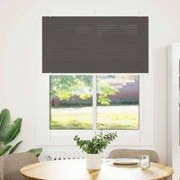 Berkfield Home Pleated Blind Black 110x150 cm Fabric Width 109.4 cm Polyester