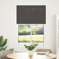 Berkfield Home Pleated Blind Black 100x100 cm Fabric Width 99.4 cm Polyester