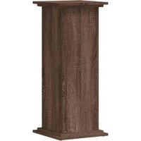 Berkfield Home Plant Stand Brown Oak 33x33x80 cm Engineered Wood | Size: 33 x 33 x 80 cm
