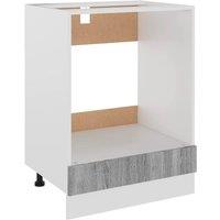 Berkfield Home Oven Cabinet Grey Sonoma 60x46x81.5 cm Engineered Wood