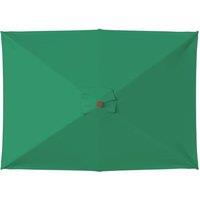 Berkfield Home Outdoor Parasol with Wooden Pole 150x200 cm Green